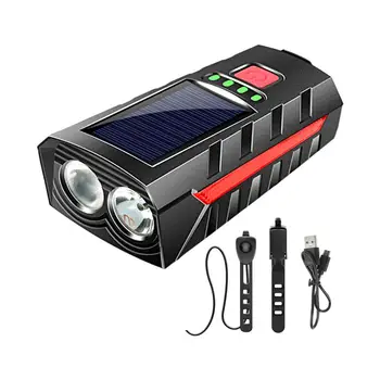 1 комплект, лаптоп под наем на двойна лампа на ABS-пластмаса, велосипеди лампа, осветление за зареждане на телефон, led лампа за планински велосипед