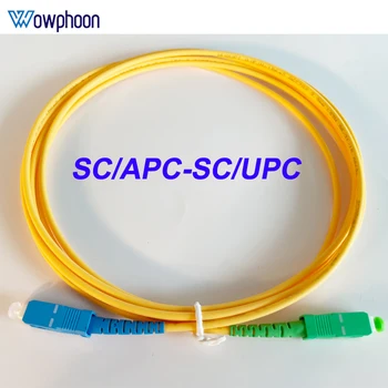 1 М, 3 М и 5 М 10 М 15 М SC/APC, SC/UPC SX 3.0 мм оптичен кабел Оптичен Висящ кабел Патчкорд Однорежимный
