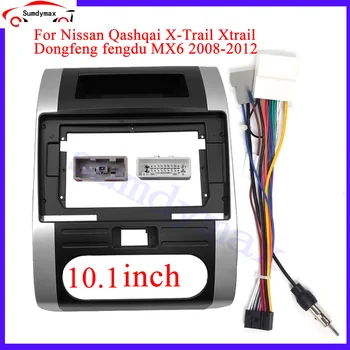 10.1-Инчов Авто Радио Frame Fascia За Nissan QASHQAI X-Trail Xtrail Dongfeng fengdu MX6 2008-2012 Комплект за Закрепване на таблото автомобилен кабел