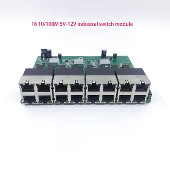 100 М Unmanaged switch 16 порта 10/100 М промишлен модул комутатор Ethernet дънна Платка Ethernet PCBA такса OEM С автоматично определението Пристанища