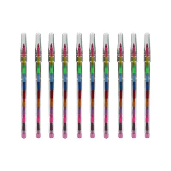 10шт 11 цвята, наращиваемые пастели, стоки за бродерия, сменяеми цветни моливи за офис, дом за деца, спомени за детски партита
