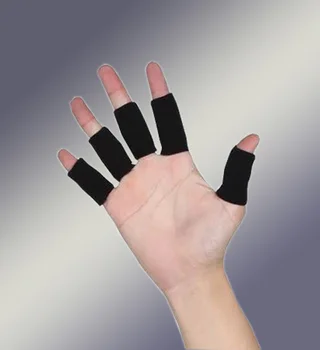 10шт Еластични спортни торби за отпечатъци Поддръжка на артрит Защита на пръстите за баскетбол и волейбол Защита на пръстите на открито