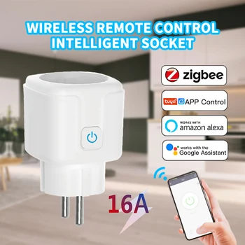 16a smart plug eu WiFi изход чрез Алекса Google home smart life app продукти, безжично дистанционно управление, 220v 100V умен дом zigbee