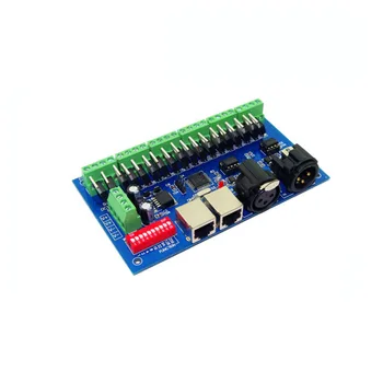 1X 18-канален RGB dmx512 контролер DC5-24V вход 6 групи по 3 канала, RGB DMX512 декодер безплатна доставка