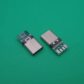 2-5 бр. САМ OTG USB-3.1 Заваряване включете USB 3.1 Type C Конектор с Конектори за печатни платки Терминали за данни, Линии за Android