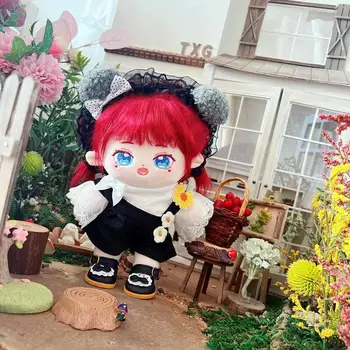 20 см стоп-моушън Облекло Превръзка на главата + Риза + Пола с каишка + Шорти + Точки Облечи Сладки плюшени аксесоари за кукли Kpop EXO idol Кукли Подарък играчка