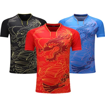 2019 Нов мъжки Дизайнерски тениска за Бадминтон, Дамски тениски за тенис на маса, бързо съхнещи Панталони, Ризи, Блузи, ризи, Мъжка тениска за пинг-понг