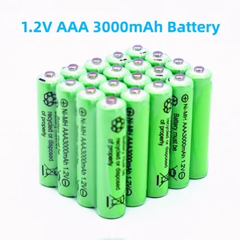 2022 Нов 3000 ма 1.2 AAA NI-MH батерия за фенерче, фотоапарат, безжична мишка, играчки, предварително заредени батерии