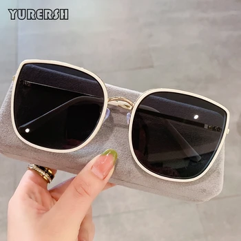 2023 Луксозни Поляризирани очила дамски секси метални слънчеви очила 
