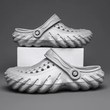 2023 Мъжки летни нови модни градински сабо Обувки Ежедневни чехли с дупки Обувки мъжки плажни сандали EVA Чехли Домашни обувки
