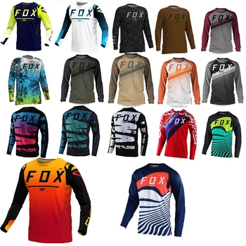 2023 Мъжки Тениски за Скоростно Спускане, Тениски за Планински Велосипед МТВ, Джърси за Мотоциклет Offroad DH, Спортни Облекла За Мотокрос, Дрехи Hpit Fox