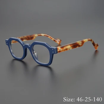 2023 Новата Реколта рамки за очила Внос дебела однотонная ацетатная ретро Квадратна дамски Мъжки стил Стръмен Човек Оригиналното Качество