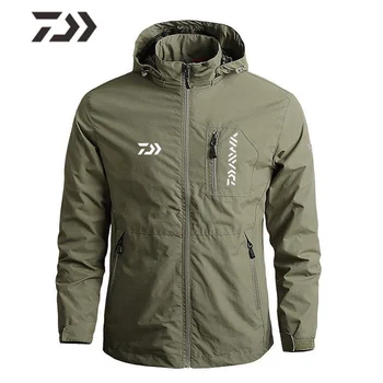 2023 Облекло Риболовна яке, Спортно облекло Ветроупорен Мъжки Улични якета за защита от слънцето, Анти-UV, Дишаща риболовен качулка 2022