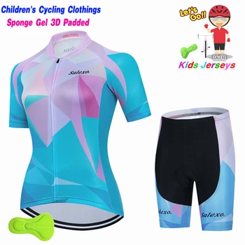 2023 Розова велосипедна дрехи за момичета, Лятна дишаща велосипедна Дрехи с къс ръкав МТБ Ropa Ciclismo, спортен костюм, детска велосипедна форма