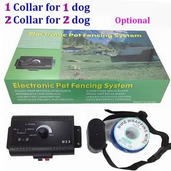 24 kit Електрическа ограда за кучета, Система за радиовръзка за наземно обучение, интелигентна система за огради за домашни любимци w-023