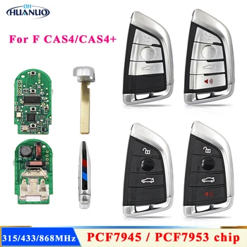 3/4 Бутона Smart Remote Ключодържател 315/433/868 Mhz за BMW CAS4 +/МКЕ F-Series и X3 X4 M2 M3/M4 2011-2017 с чип PCF7945/PCF7953