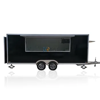 5,5-метрова количка за превоз на храна, САЩ, Индивидуална количка за продажба на градинска закуски, пица, микробуса за продажба