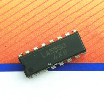 5 бр. чип интегрални схеми LA5550 DIP-16
