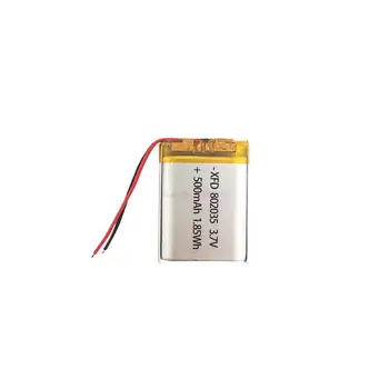 50/100 парчета 802035 3,7 На 500 mah литиево-полимерна акумулаторна батерия Li-Po