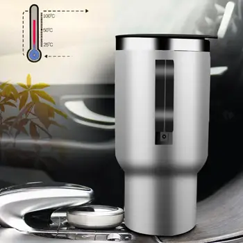 500 мл 12 В Автомобилен нагревател от неръждаема стомана, чаша за вода, електрическа кана, кафе чаша топъл