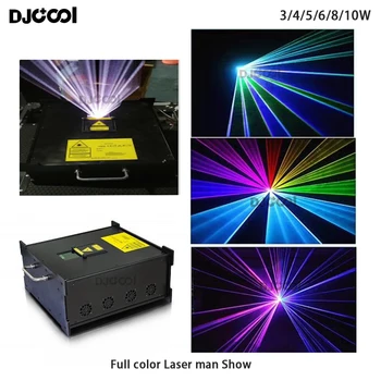 6 W гама цветове RGB диско-лазерен лъч за сценичното осветление, проектор/лазерен дискотека светлина/бар, танцово мъжки лазерно шоу