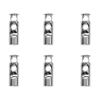 6 куфари с две дупки за определяне на Ключове на кабела Стопорные Шнурковые брави Стопор