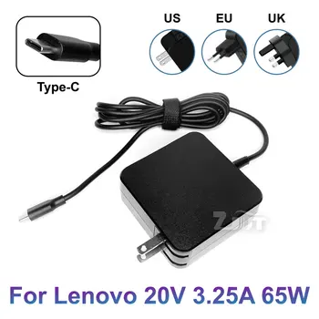 65 W 20 На 3.25 A USB-C AC Адаптер за Захранване на Зарядно За лаптоп Lenovo ThinkPad X1 S2 T470 T480 T480s T580 X280 X380 E580 L380 L480