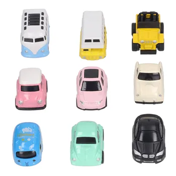 9 опаковки, играчки автомобили с откидывающимися назад колела, изработени от сплав от ярки цветове, безкрайно забавни метални кола играчки за малки деца
