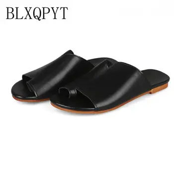 BLXQPYT/ Модни Дамски Обувки-лоферы без закопчалка на равна подметка, Джапанки-джапанки, Сандали, Летни Обувки, Дамски Джапанки-джапанки 556