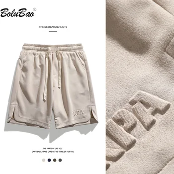 BOLUBAO 2023, улични ежедневни панталони, мъжки плажни панталони от чист памук, с големи джобове, висококачествени дизайнерски шорти, мъжки