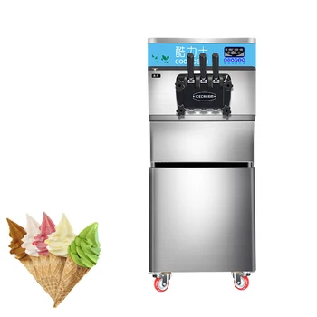 BQZ-628DB Професионална Електрическа Машина За приготвяне на Италиански Сладолед с Мека Подаване За Дома и Кухня, 3 Вкус на Домашен Сладолед Parlo