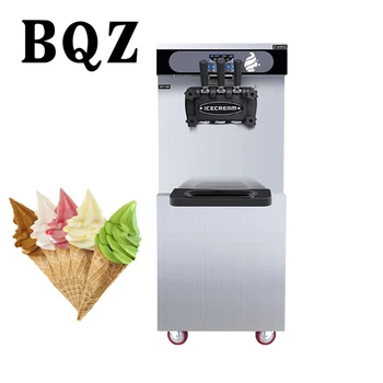 BQZ36FB Салон за сладолед Професионална ел. италианска машина за мек подаване на сладолед 3 вкуса Голям капацитет Сензорен екран с долно Оттичане