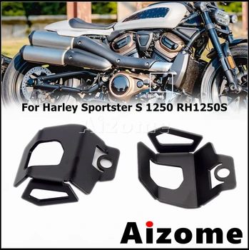 CNC Алуминий Мотоциклетът на Кутията на Масления Чаши Защита на Капачката на Задния Спирачен На Резервоара Протектор Капачка За Harley Sportster S 1250 RH1250S 2021 2022