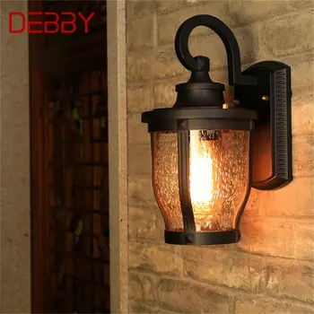 DEBBY Ретро външни стенни аплици, осветителни тела Класически таван led лампа Водоустойчива IP65 декоративен за дома, верандата на вила