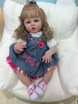 FBBD 60 см Възстановената кукла за най-малките момичета 3D Кожа с видими венами Художествена кукла ръчно изработени Princess Кукла с вкоренените косата снимка