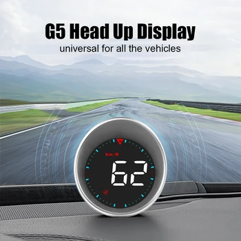 G5 Авто Централен Дисплей Скоростомер об/мин км/ч Цифров Определени Алармени Автоаксесоари Универсален USB HUD GPS, Компас, Led Осветление