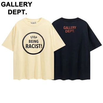 Gallery Кат Tide Нова градинска облекло 2023, мъжки ризи с писмото принтом графити, лятна памучен дамски модни тениска с къс ръкав