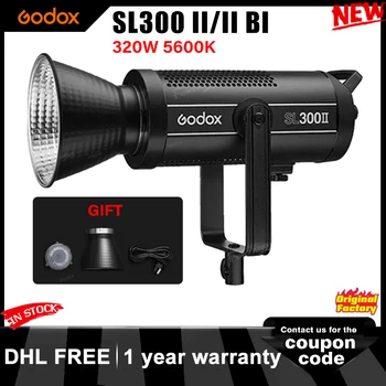 Godox SL300III 300W 5600K LED Video Light бял вариант Bowens Mount Балансирана Дневна светлина 2.4 G Безжична система за Управление на X с помощта на приложения