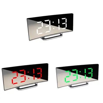 Hot Digital alarm clock Slr цифров часовник с led екран, безшумен будилник с функция за повторение на електронното, настолни часовници за детска спалня