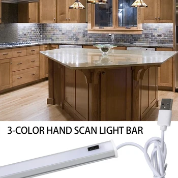 Led ръчен превключвател Датчик за движение, 5, USB лампа за шкаф с регулируема яркост, лампа за спалня, кухненски шкаф, декоративни осветителни тела