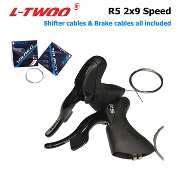 LTWOO R5 2x9 скоростни превключватели на скоростите за пътят мотори Рычажный Спирачка за Автомобилния наем е Съвместим с Shimano 18s Кабели за превключване на предавките са включени в комплекта
