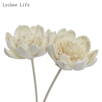 Lychee Life, 3 бр., изкуствени цветя, аромат от ратан, пръчици за зареждане с гориво, украса за дома и Спалня