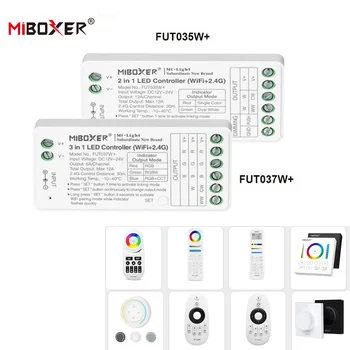 Miboxer Sasha APP Smart Controller WiFi + 2,4 G FUT035W + 2в1 FUT037W + 3в1 DC12-24V одноцветный Двоен бял RGB RGBCCT led stirp