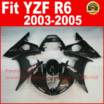MOTOMARTS Горещи подробности от ABS-пластмаса за YAMAHA R6 комплекти обтекателей 2003 2004 2005 матово-черен YZF R6 03 04 05 комплект обтекателей на купето U8