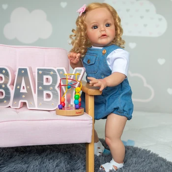 NPK 60 см Високо Качество на Възстановената Миличка Момиче 3 месеца Реален Размер Дете Сю-сю Ръчно Рисувани и 3D цвета на Кожата са подбрани кукла