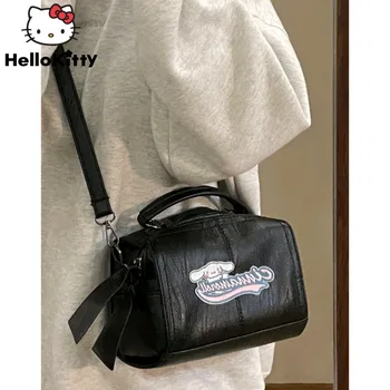 Sanrio Cinnamoroll Kawaii Дамски Чанти През рамо 2023, Нова Корейска Модерна Чанта През Рамо От Изкуствена Кожа Harajuku, Ежедневни Чанти с Бродерия