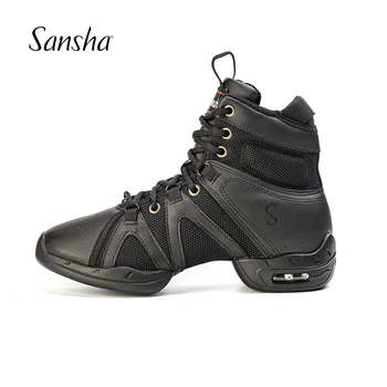 Sansha Подобряване на окото танцови обувки за мъже и жени, професионални обувки за салса, джаз, квадратен танц P92M