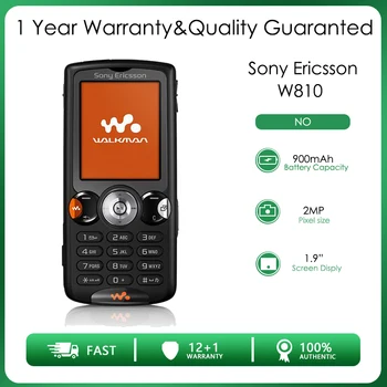 Sony Ericsson W810 на рециклирани оригинален отключени 1,9 инча(ите), 2MP мобилен телефон с високо качество, безплатна доставка, рециклирани