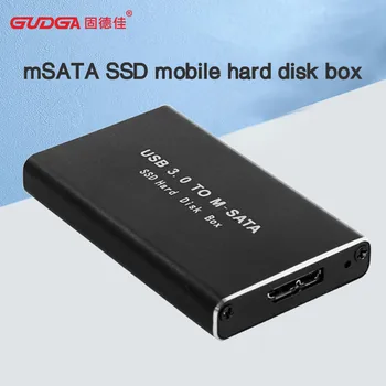 SSD-диск GUDGA Msata, адаптер USB3.0 към Mini SATA, корпус на вътрешното SSD устройство от алуминиева сплав, външен HD SSD-диск