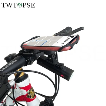 TWTOPSE Велосипед Комплект велосипедни фарове с Група за притежателя на телефона 400 лумена МТБ Планински Пътен под наем Предни главоболие фенер Велосипеден аксесоар